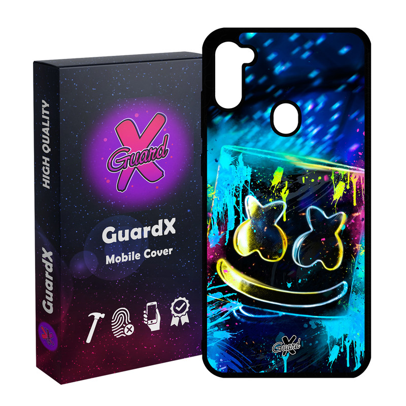 کاور گارد ایکس طرح Marshmello مدل Glass10104 مناسب برای گوشی موبایل سامسونگ Galaxy A11 / M11