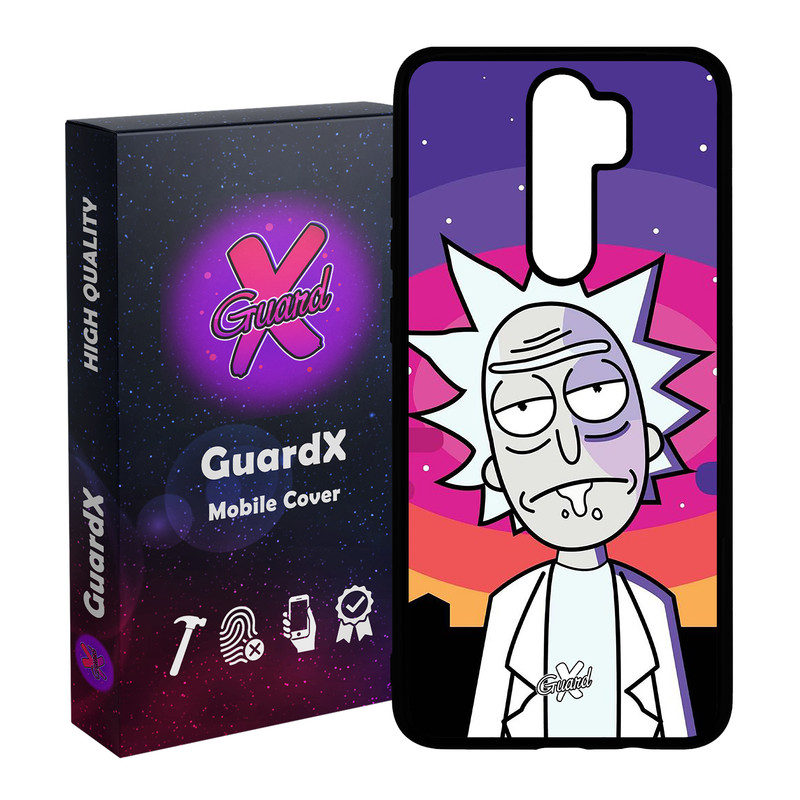 کاور گارد ایکس طرح Rick and Morty مدل Glass10099 مناسب برای گوشی موبایل شیائومی Redmi 9 / 9 Prime