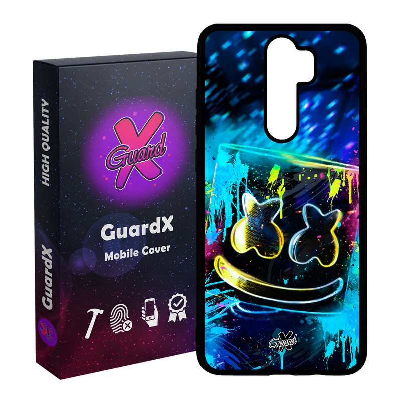 کاور گارد ایکس طرح Marshmello مدل Glass10104 مناسب برای گوشی موبایل شیائومی Redmi 9 / 9 Prime