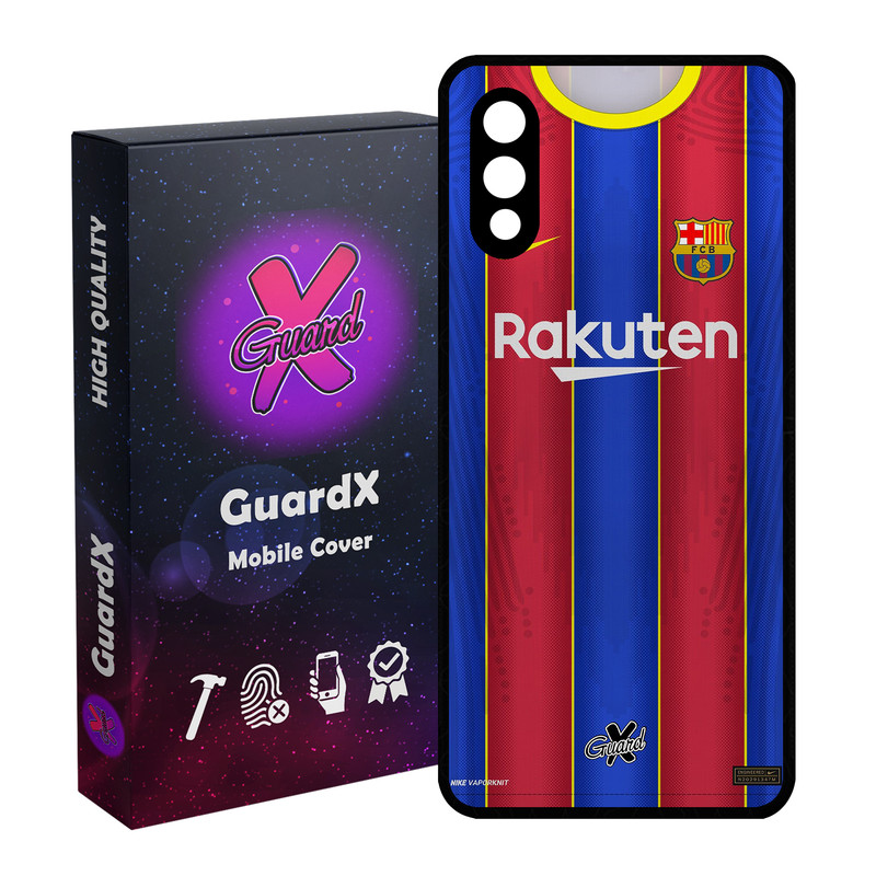 کاور گارد ایکس طرح بارسلونا مدل Glass10228 مناسب برای گوشی موبایل سامسونگ Galaxy A02 / M02