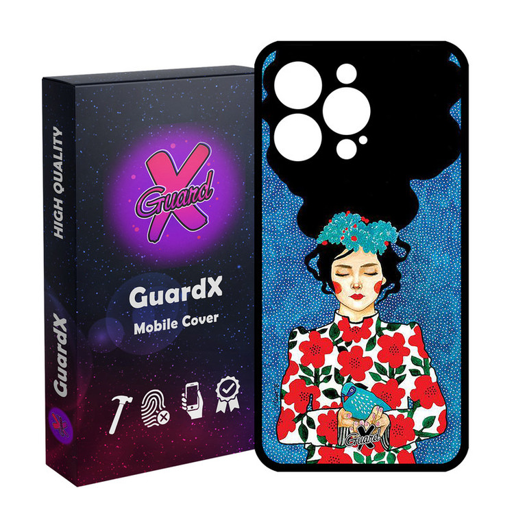 کاور گارد ایکس طرح Girl مدل Glass10137 مناسب برای گوشی موبایل اپل iPhone 13 Pro
