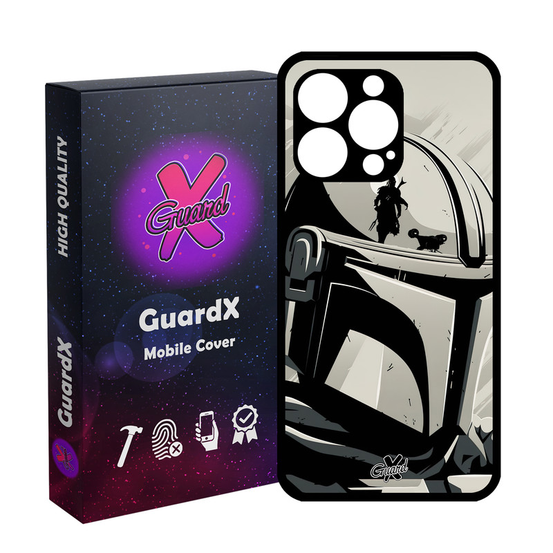 کاور گارد ایکس طرح Mandalorian مدل Glass10502 مناسب برای گوشی موبایل اپل iPhone 13 Pro