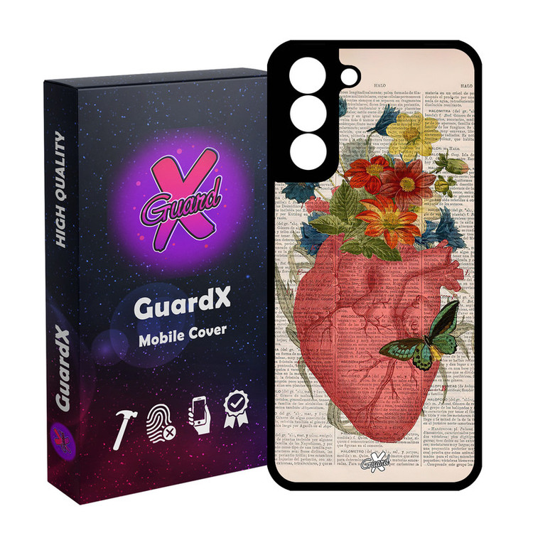 کاور گارد ایکس طرح قلب مدل Glass10505 مناسب برای گوشی موبایل سامسونگ Galaxy S21 Plus