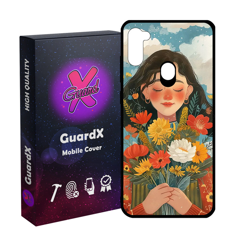 کاور گارد ایکس طرح دختر مدل Glass10776 مناسب برای گوشی موبایل سامسونگ Galaxy A11/M11