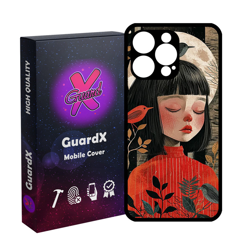 کاور گارد ایکس طرح Girl مدل Glass10784 مناسب برای گوشی موبایل اپل iPhone 15 Pro Max