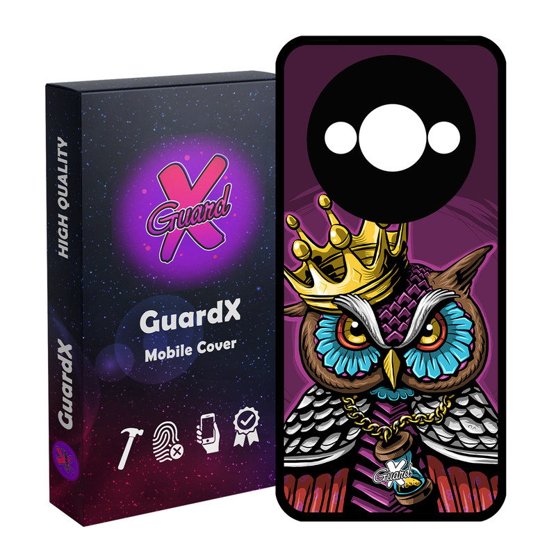 کاور گارد ایکس طرح Owl مدل قاب Glass10081 مناسب برای گوشی موبایل شیائومی Redmi A3 4G/ A3X 4G/ Poco C61