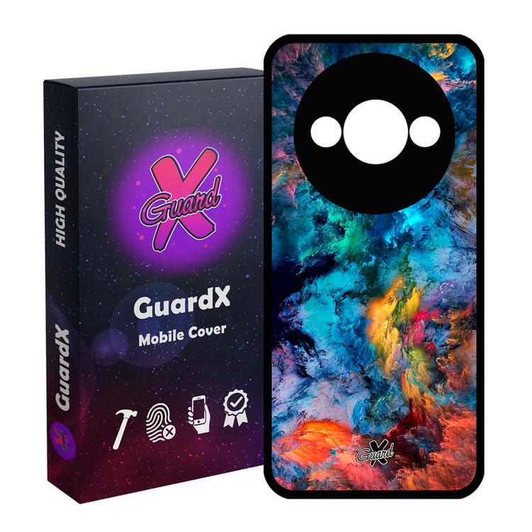 کاور گارد ایکس طرح Colors مدل قاب Glass10117 مناسب برای گوشی موبایل شیائومی Redmi A3 4G/ A3X 4G/ Poco C61