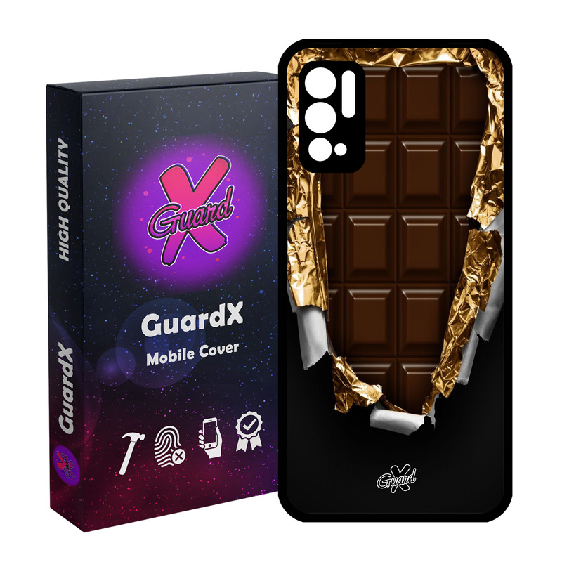 کاور گارد ایکس طرح Chocolate مدل Glass10061 مناسب برای گوشی موبایل شیائومی Redmi Note 10 5G / Poco M3 Pro