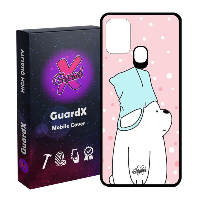 کاور گارد ایکس طرح Bear مدل Glass10019 مناسب برای گوشی موبایل سامسونگ Galaxy M31 / M31 Prime / F41