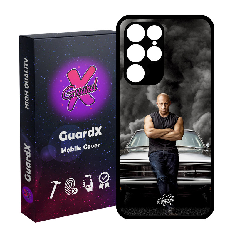 کاور گارد ایکس طرح Vin Diesel مدل Glass10183 مناسب برای گوشی موبایل سامسونگ Galaxy S22 Ultra