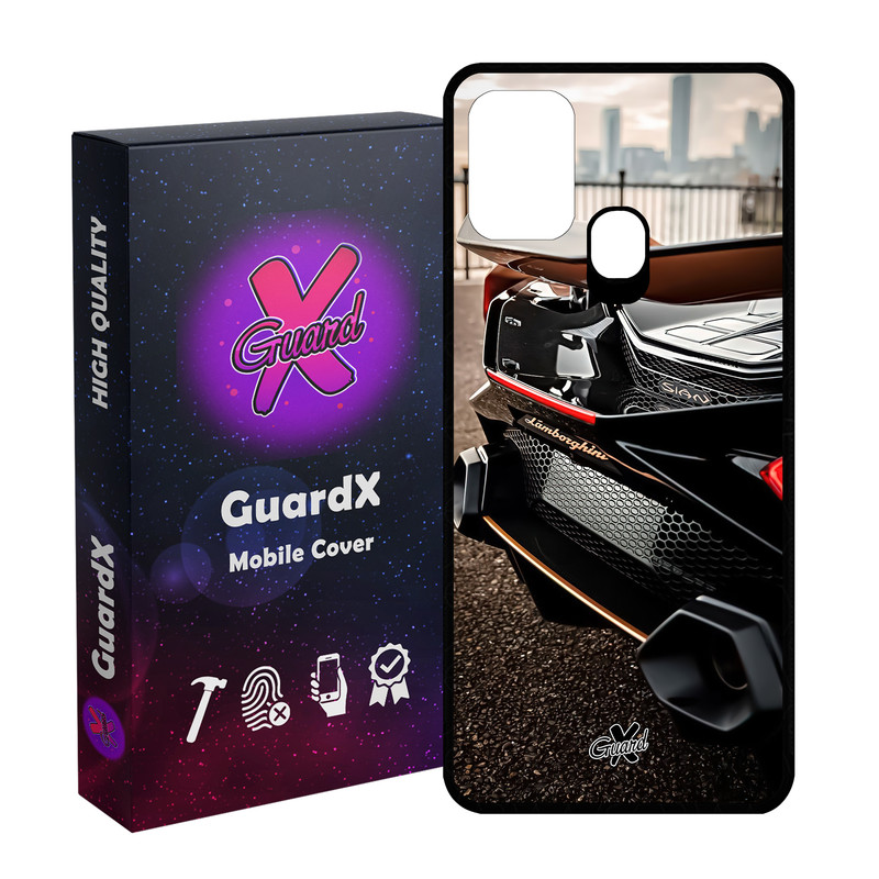 کاور گارد ایکس طرح لامبورگینی مدل Glass10492 مناسب برای گوشی موبایل سامسونگ Galaxy M31 / M31 Prime / F41