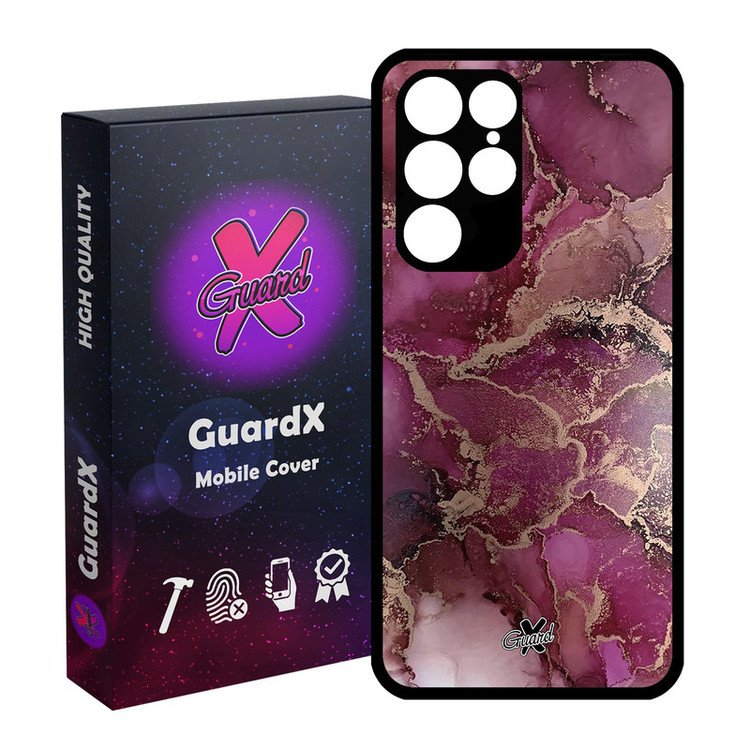 کاور گارد ایکس طرح ماربل مدل Glass10271 مناسب برای گوشی موبایل سامسونگ Galaxy S22 Ultra