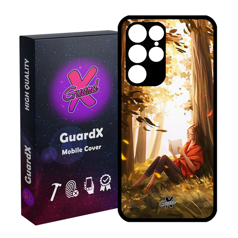 کاور گارد ایکس طرح دختر مدل Glass10276 مناسب برای گوشی موبایل سامسونگ Galaxy S22 Ultra
