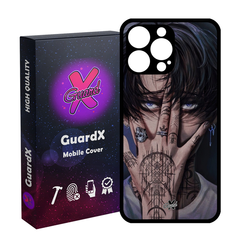 کاور گارد ایکس طرح لیوای آکرمن انیمه مدل Glass10557 مناسب برای گوشی موبایل اپل iPhone 14 Pro Max