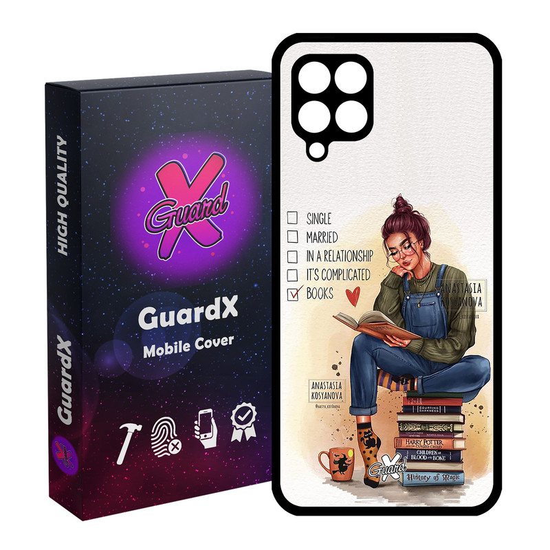 کاور گارد ایکس طرح دختر مدل Glass10286 مناسب برای گوشی موبایل سامسونگ Galaxy A22 4G