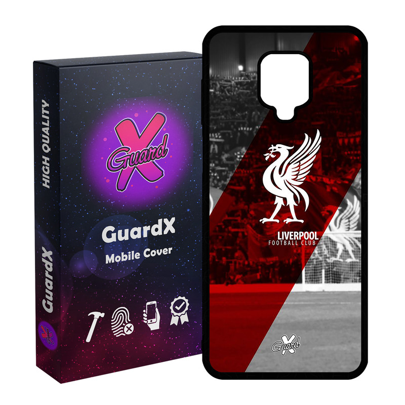 کاور گارد ایکس طرح Liverpool مدل Glass10045 مناسب برای گوشی موبایل شیائومی Redmi Note 9S / Note 9 Pro / Note 9 Pro Max