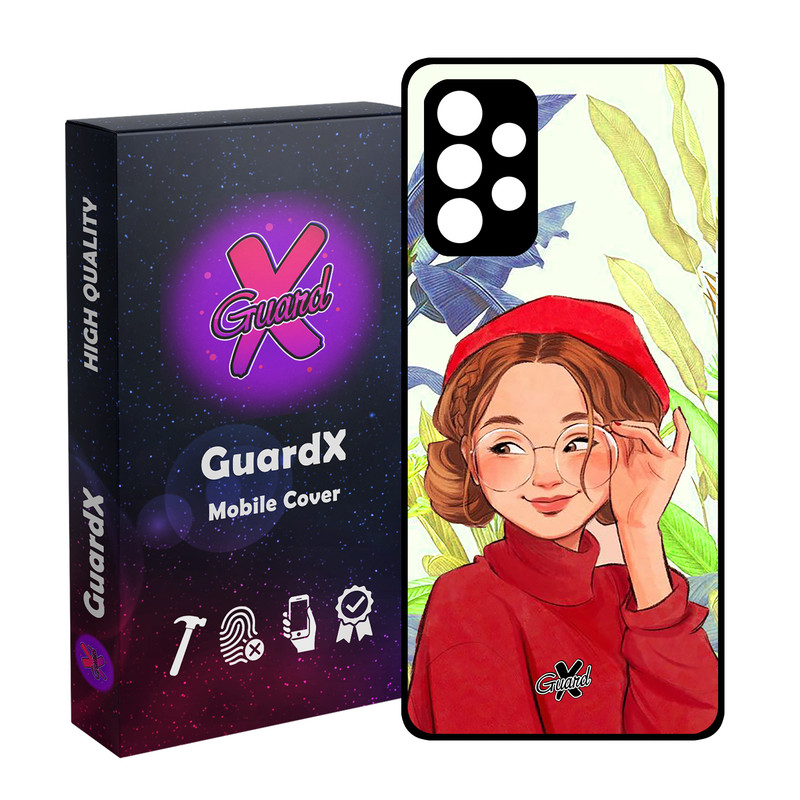 کاور گارد ایکس طرح دختر مدل Glass10328 مناسب برای گوشی موبایل سامسونگ Galaxy A72