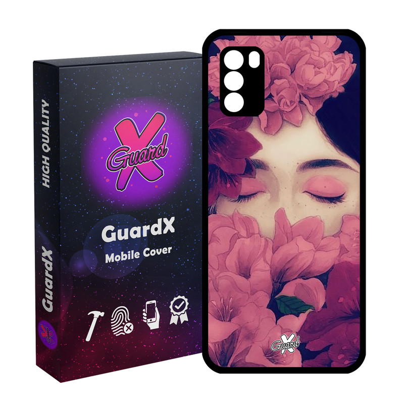 کاور گارد ایکس طرح Girl مدل Glass10027 مناسب برای گوشی موبایل شیائومی Poco M3