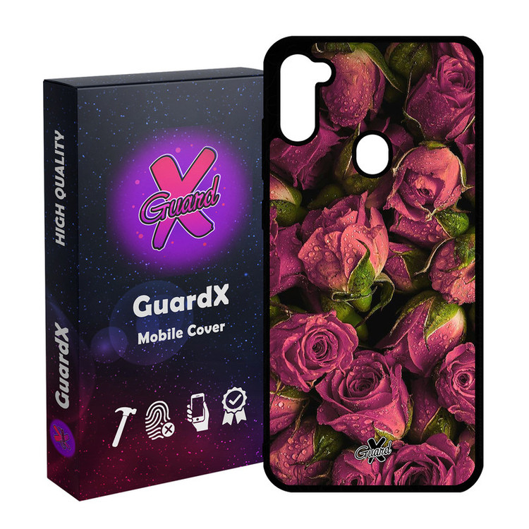 کاور گارد ایکس طرح Flower مدل Glass10006 مناسب برای گوشی موبایل سامسونگ Galaxy A11 / M11