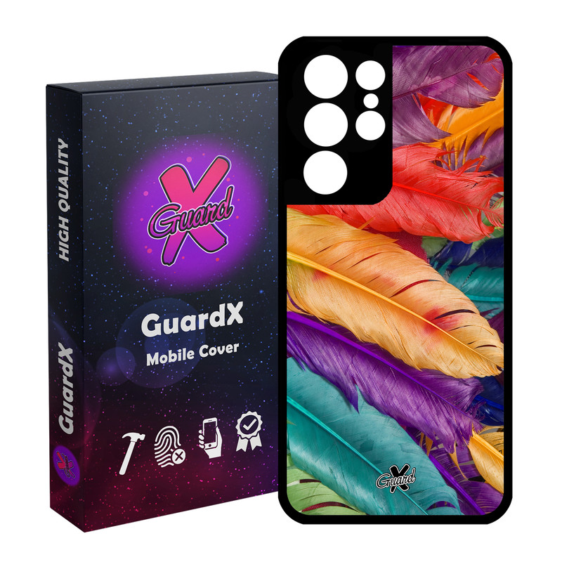 کاور گارد ایکس طرح Feather مدل Glass10180 مناسب برای گوشی موبایل سامسونگ Galaxy S21 Ultra