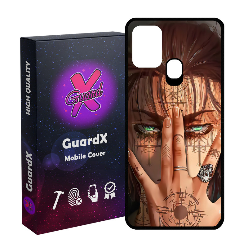 کاور گارد ایکس طرح Eren Anime مدل Glass10449 مناسب برای گوشی موبایل سامسونگ Galaxy M31 / M31 Prime / F41