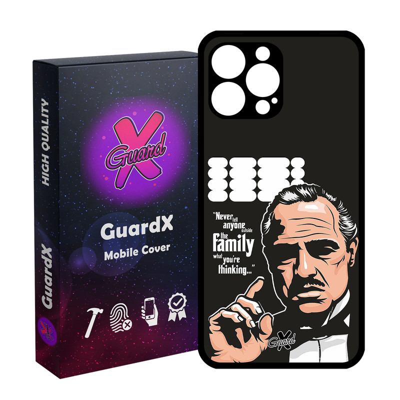 کاور گارد ایکس طرح God Father مدل Glass10197 مناسب برای گوشی موبایل اپل iPhone 12 Pro Max