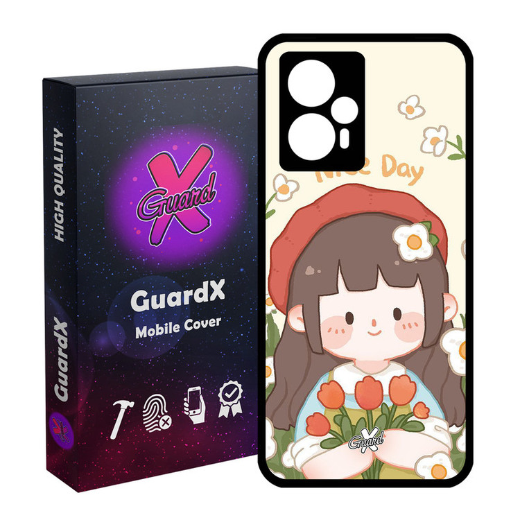 کاور گارد ایکس طرح Girl مدل Glass10633 مناسب برای گوشی موبایل شیائومی Poco F5/Redmi Note 12 Turbo