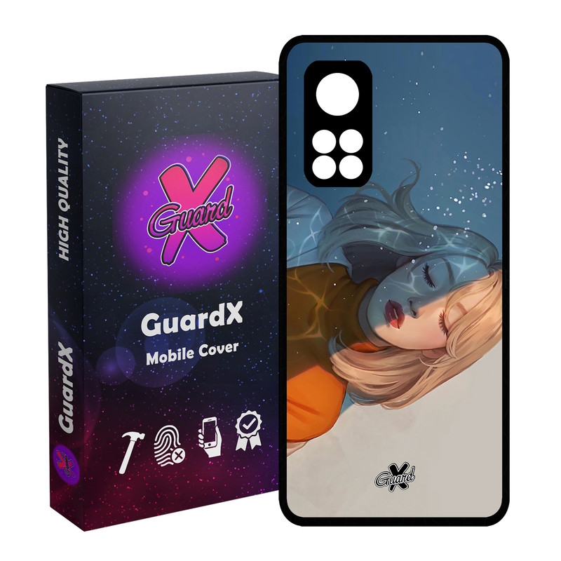 کاور گارد ایکس طرح Girl مدل Glass10013 مناسب برای گوشی موبایل شیائومی Mi 10T / Mi 10T Pro