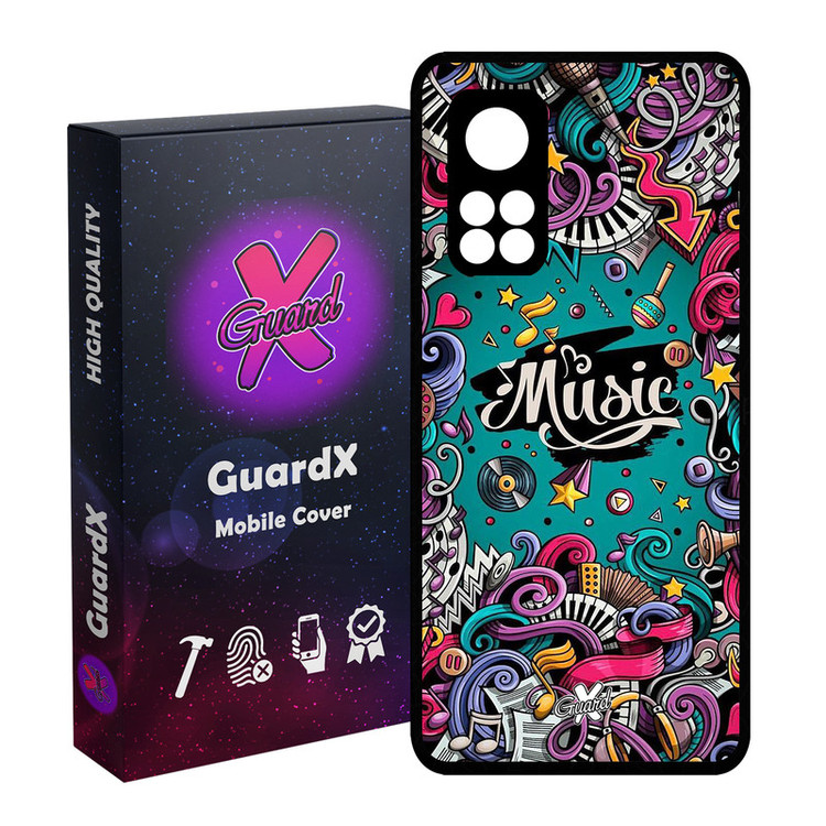 کاور گارد ایکس طرح Music مدل Glass10025 مناسب برای گوشی موبایل شیائومی Mi 10T / Mi 10T Pro