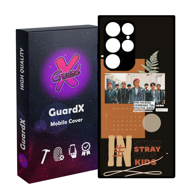 کاور گارد ایکس طرح Stray Kids مدل Glass10688 مناسب برای گوشی موبایل سامسونگ Galaxy S22 Ultra