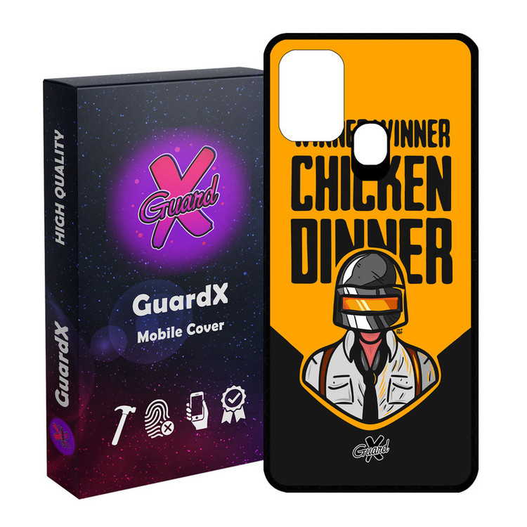 کاور گارد ایکس طرح Pubg مدل Glass10182 مناسب برای گوشی موبایل سامسونگ Galaxy M31 / M31 Prime / F41