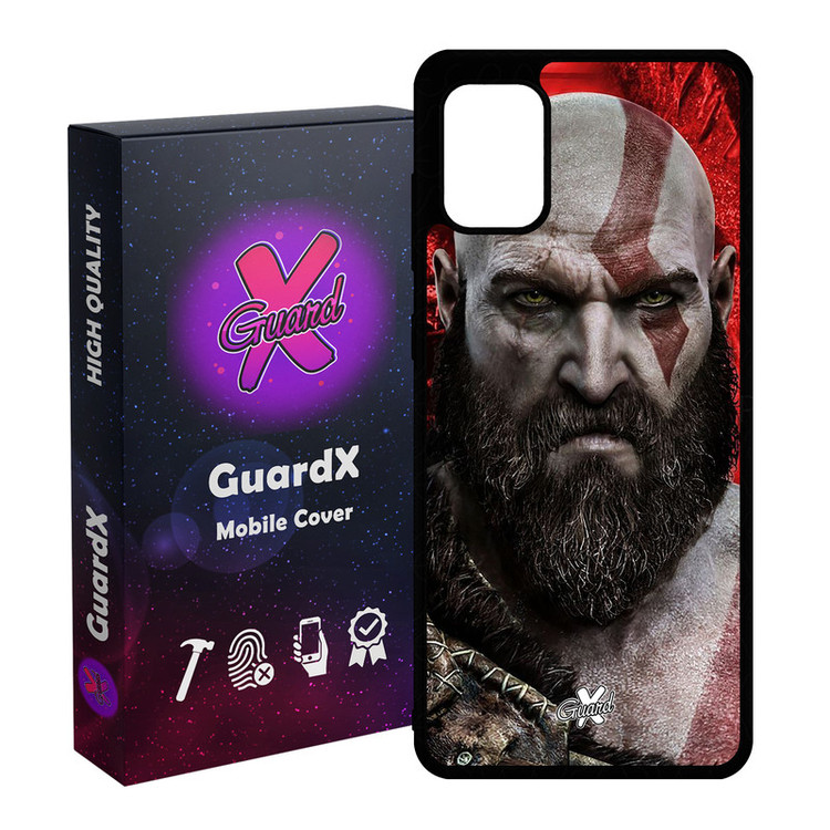 کاور گارد ایکس طرح God of War مدل Glass10035 مناسب برای گوشی موبایل سامسونگ Galaxy A71