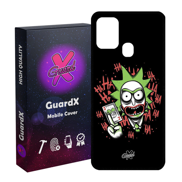 کاور گارد ایکس طرح Rick and Morty مدل Glass10151 مناسب برای گوشی موبایل سامسونگ Galaxy M31 / M31 Prime / F41