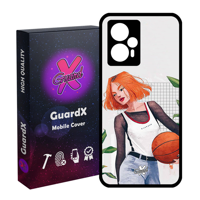 کاور گارد ایکس طرح Girl مدل Glass10338 مناسب برای گوشی موبایل شیائومی Poco F5/Redmi Note 12 Turbo