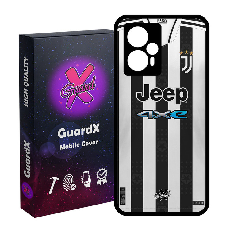 کاور گارد ایکس طرح یوونتوس مدل Glass10357 مناسب برای گوشی موبایل شیائومی Poco F5/Redmi Note 12 Turbo
