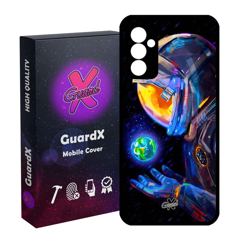 کاور گارد ایکس طرح فضانورد مدل Glass10496 مناسب برای گوشی موبایل سامسونگ Galaxy A14 / A14 5G