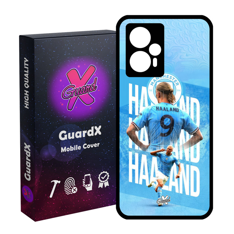 کاور گارد ایکس طرح ارلینگ هالند مدل Glass10575 مناسب برای گوشی موبایل شیائومی Poco F5/Redmi Note 12 Turbo
