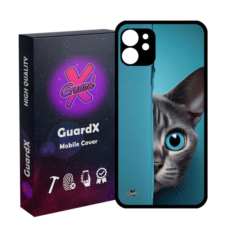 کاور گارد ایکس طرح گربه مدل Glass10673 مناسب برای گوشی موبایل اپل iPhone 11