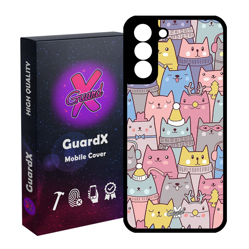 کاور گارد ایکس طرح Cat مدل Glass10074 مناسب برای گوشی موبایل سامسونگ Galaxy S21
