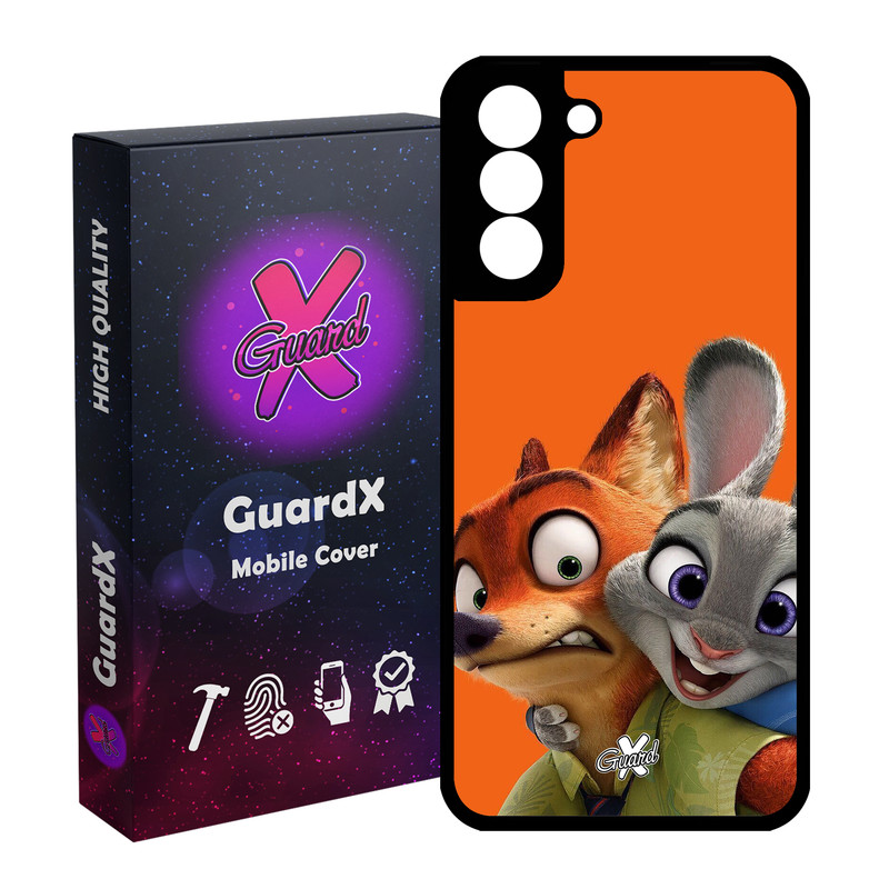 کاور گارد ایکس طرح Zootopia مدل Glass10047 مناسب برای گوشی موبایل سامسونگ Galaxy S21 Plus