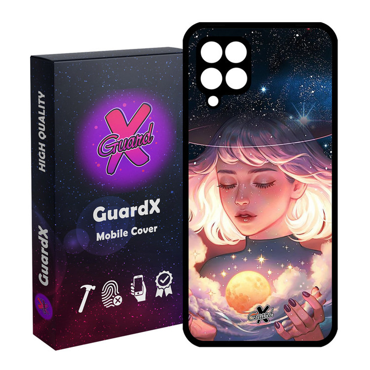 کاور گارد ایکس طرح Girl مدل Glass10059 مناسب برای گوشی موبایل سامسونگ Galaxy M32 4G / F22