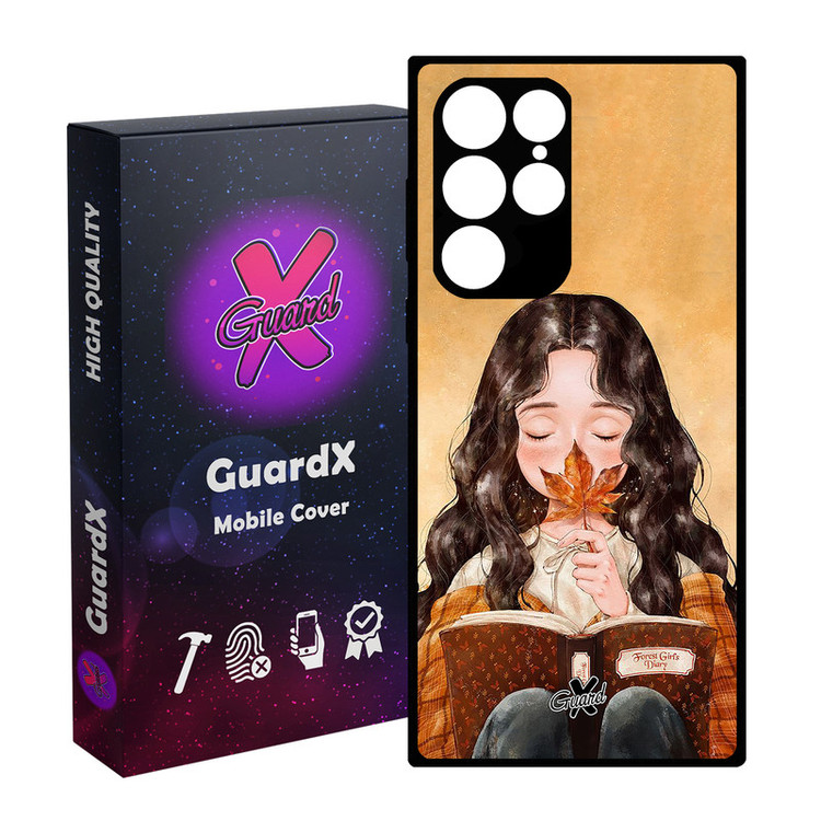 کاور گارد ایکس طرح Girl مدل Glass10223 مناسب برای گوشی موبایل سامسونگ Galaxy S23 Ultra