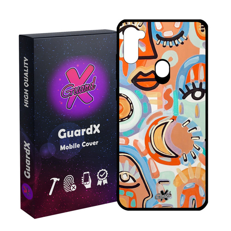 کاور گارد ایکس طرح چهره مدل Glass10431 مناسب برای گوشی موبایل سامسونگ Galaxy A11/M11