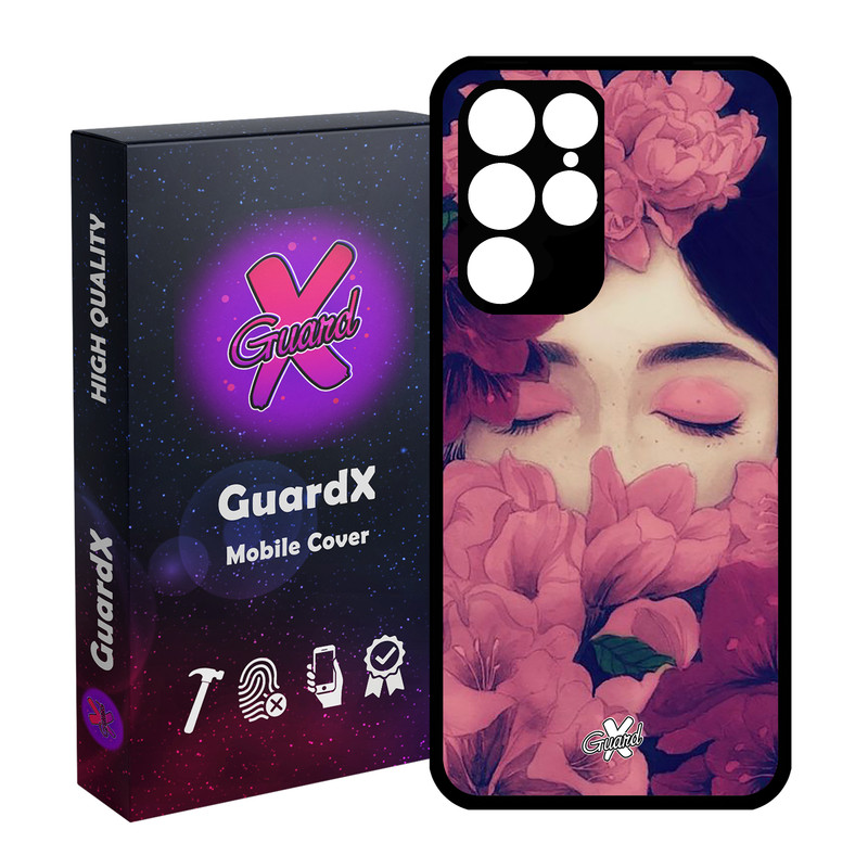 کاور گارد ایکس طرح Girl مدل Glass10027 مناسب برای گوشی موبایل سامسونگ Galaxy S22 Ultra