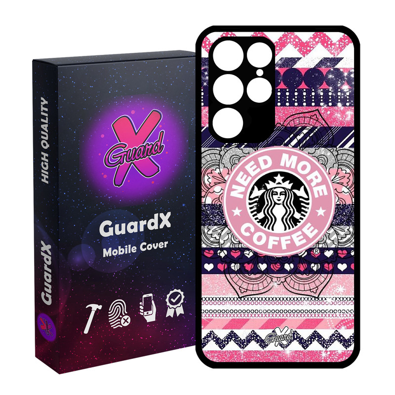 کاور گارد ایکس طرح Starbucks مدل Glass10070 مناسب برای گوشی موبایل سامسونگ Galaxy S22 Ultra