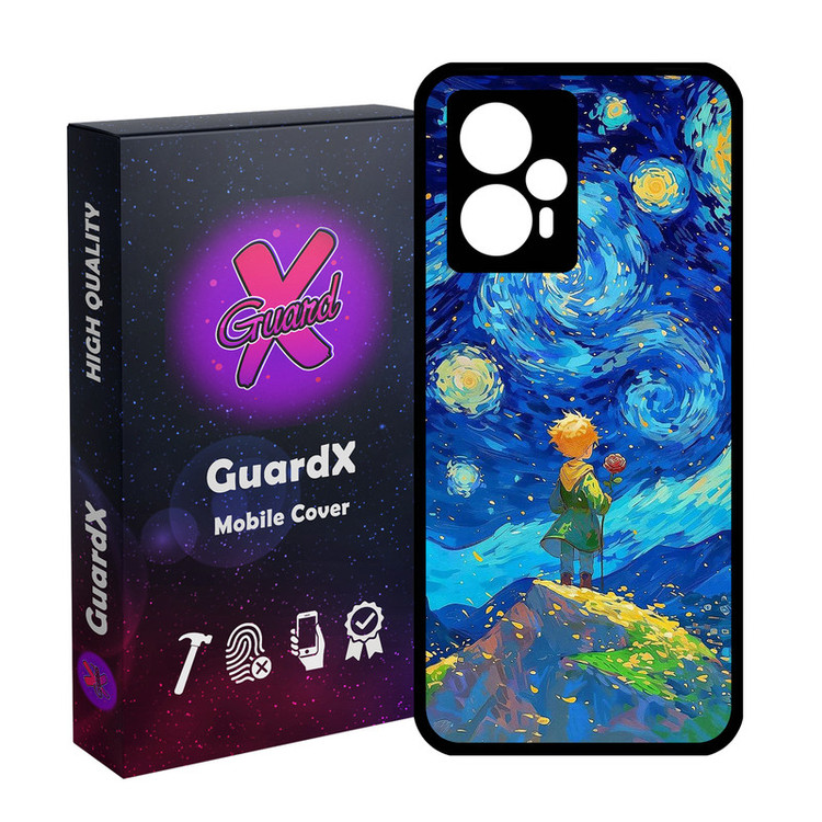 کاور گارد ایکس طرح شازده کوچولو مدل Glass10774 مناسب برای گوشی موبایل شیائومی Poco F5/Redmi Note 12 Turbo