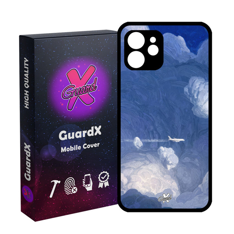 کاور گارد ایکس طرح هواپیما مدل Glass10597 مناسب برای گوشی موبایل اپل iPhone 12