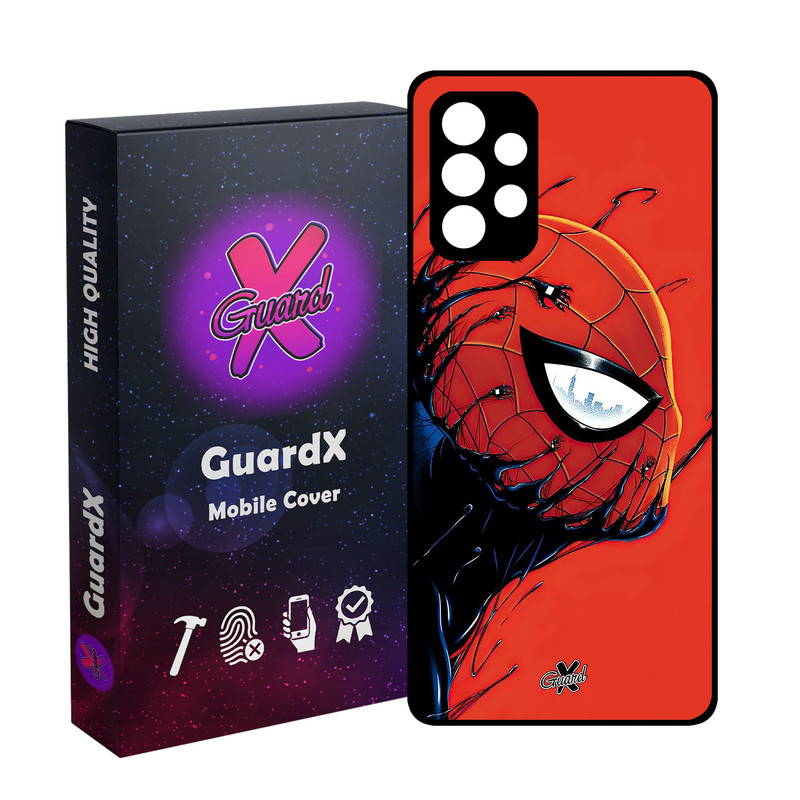 کاور گارد ایکس طرح مرد عنکبوتی مدل Glass10566 مناسب برای گوشی موبایل سامسونگ Galaxy A72