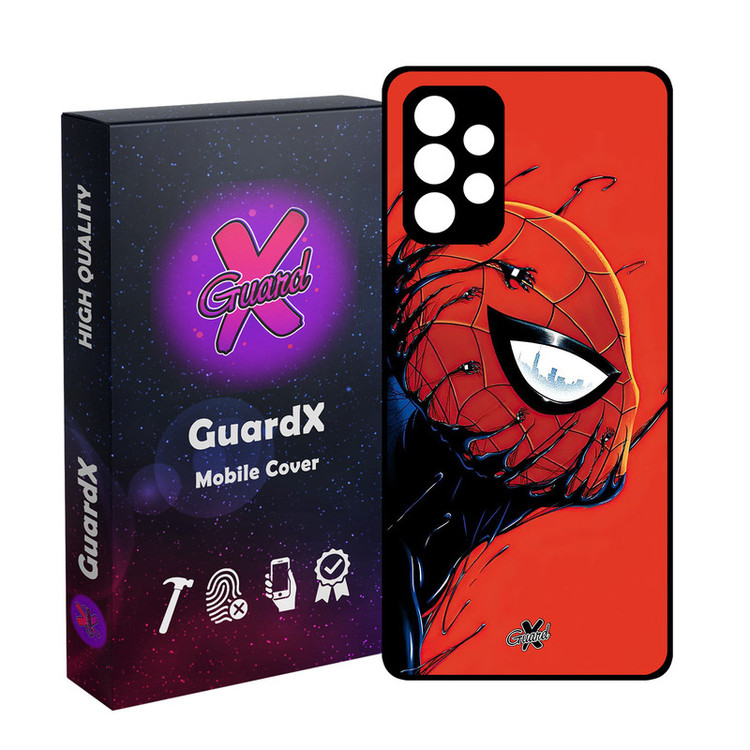 کاور گارد ایکس طرح مرد عنکبوتی مدل Glass10566 مناسب برای گوشی موبایل سامسونگ Galaxy A72