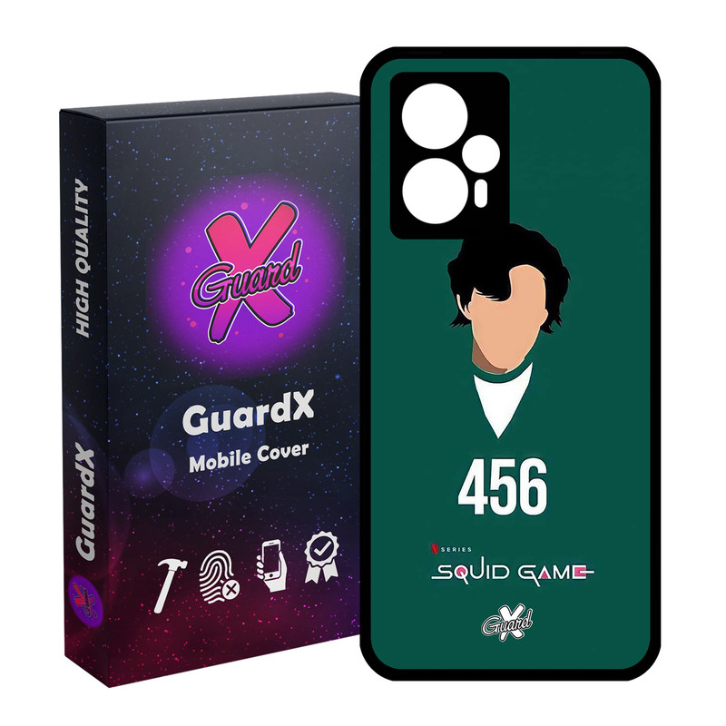 کاور گارد ایکس طرح Squid Game مدل Glass10406 مناسب برای گوشی موبایل شیائومی Poco F5/Redmi Note 12 Turbo